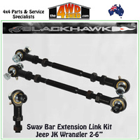 Sway Bar Extension Link Kit Jeep JK Wrangler 2-6" Rear
