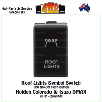 Roof Lights Symbol Switch 12V - Holden Colorado & Isuzu DMAX - CLEARANCE