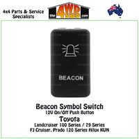 Beacon Switch 12V - GREEN - Toyota 100 Series, 79 Series, Prado 120 Series, Hilux KUN, FJ Cruiser