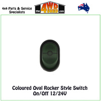 Green Oval On/Off 12/24V Switch