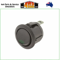 Round Rocker Switch ON/OFF 12/24V 20amp Green Illumination
