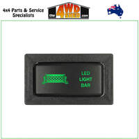 LED LIGHT BAR Horizontal Switch Toyota 60 75 78 79 80 Series Landcruiser Hilux Prado 90 Series GREEN