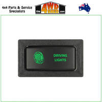DRIVING LIGHTS Horizontal Switch Toyota 60 75 78 79 80 Series Landcruiser Hilux Prado 90 Series GREEN