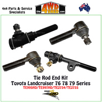 Tie Rod End 4pc Kit Toyota Landcruiser 76 78 79 Series