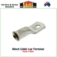 Winch Cable Lug Terminal 95mm x 8mm