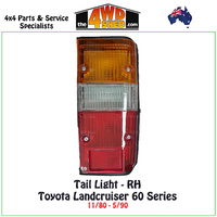 60 Series Toyota Landcruiser Tail Light 11/80-5/90 - Right