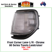 Front Corner Lamp Landcruiser 80 Series Sahara LH - Chrome