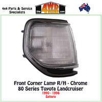Front Corner Lamp Landcruiser 80 Series Sahara RH - Chrome