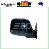 Manual Black Door Mirror Toyota 80 Series Landcruiser - Right