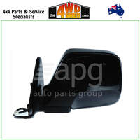 Electric Black Door Mirror Toyota 80 Series Landcruiser - Left