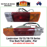 70 75 78 79 Series Toyota Landcruiser Tray Back Tail Light PAIR