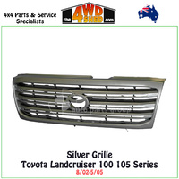 Silver Grille Toyota Landcruiser 100 105 Series 8/02-5/05