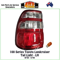 100 105 Series Toyota Landcruiser Tail Light 8/02-5/05 - Left