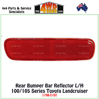 Rear Bumper Bar Reflector 100/105 Series Toyota Landcruiser