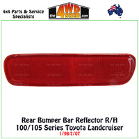 Rear Bumper Bar Reflector 100/105 Series Toyota Landcruiser