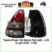 Toyota Prado 120 Series Tail Light 9/02-7/09 - Left