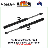 Bonnet Gas Struts Toyota 200 Series Landcruiser PAIR