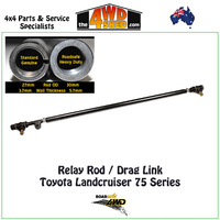 Relay Rod / Drag Link with Tie Rod Ends - Toyota Landcruiser 75 Series