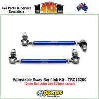 Adjustable Sway Bar Link 12mm Ball Joint 254-305mm Length - TRC12200 CLEARANCE