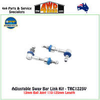 Adjustable Sway Bar Link Kit Nissan Patrol GQ GU 12mm Ball Joint 110-125mm Length - TRC1225V