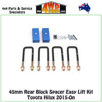 45mm Rear Block Spacer Easy Lift Kit Toyota Hilux 2015-On