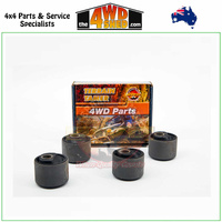 Caster Correction Rubber Bush Offset 2.5 Degree Toyota Landcruiser 76 78 79 80 105 Series & Nissan Patrol GQ GU 4 Pack Radius Arm to Diff
