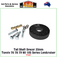 Tail Shaft Spacer Front 25mm 60 75 76 78 79 80 105 200 Series Toyota Landcruiser Hilux SAF