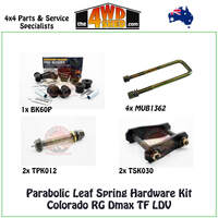 Parabolic Leaf Spring Hardware Kit Colorado RG Dmax TF LDV
