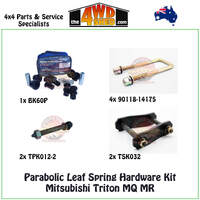 Parabolic Leaf Spring Hardware Kit Mitsubishi Triton MQ MR
