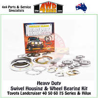 Heavy Duty Swivel Housing & Wheel Bearing Kit Toyota Landcruiser 40 50 60 70 73 75 Series & Hilux