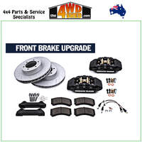 Front Extreme Big Brake Upgrade Kit - Toyota Landcruiser 76 78 79 Series with Manual Hubs