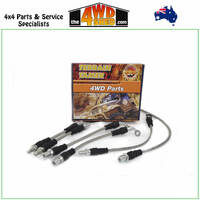 Braided Brake Lines Kits Toyota Landcruiser 70 73 75 Series 1/90-On