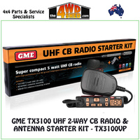 GME TX3100 UHF 2-Way CB Radio & Antenna Starter Kit