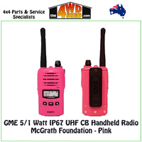 5/1 Watt IP67 UHF CB Handheld Radio McGrath Foundation - Pink