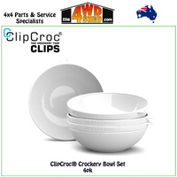 Ice White ClipCroc® Bowls 4 Pack