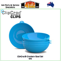 Sky Blue ClipCroc® Bowls 4 Pack