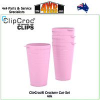 Rose Pink ClipCroc® Cups 4 Pack 
