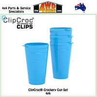Sky Blue ClipCroc® Cups 4 Pack