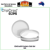 Ice White ClipCroc® Dish 4 Pack