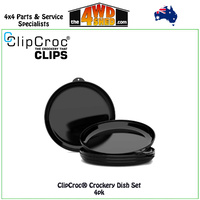 Midnight Black ClipCroc® Dish 4 Pack