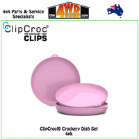 Rose Pink ClipCroc® Dish 4 Pack