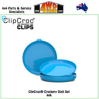 Sky Blue ClipCroc® Dish 4 Pack