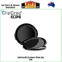 Midnight Black ClipCroc® Plates 4 Pack