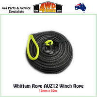 Whittam Ropes AUZ12 Winch Rope - 12mm x 50m