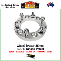 Wheel Spacer GQ GU Nissan Patrol - 25mm