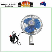 Deluxe Oscillating 6 Inch Fan 12 Volt suit 4WD Caravan Boat Car