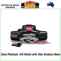 Warn Zeon 12-S Platinum 12V Winch with 30m Spydura Rope