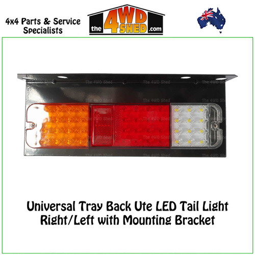 Universal Tray Back Ute LED Tail Light Right/Left with Mounting Bracket