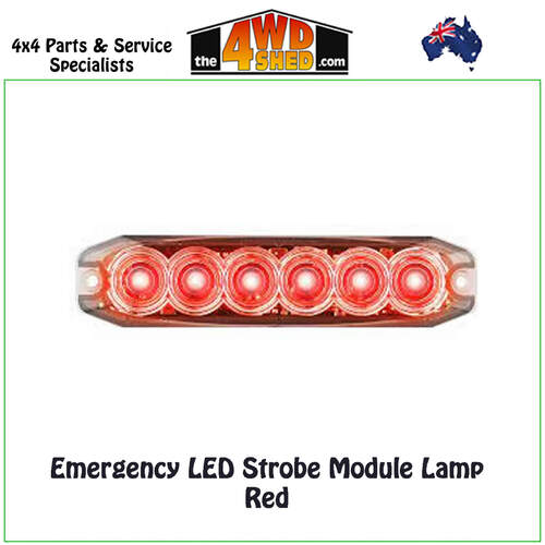 Emergency IP67 LED Strobe Module Lamp Red