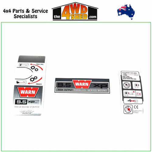 Warn 68614 - Sticker Decal Sticker Set 9.5 XP